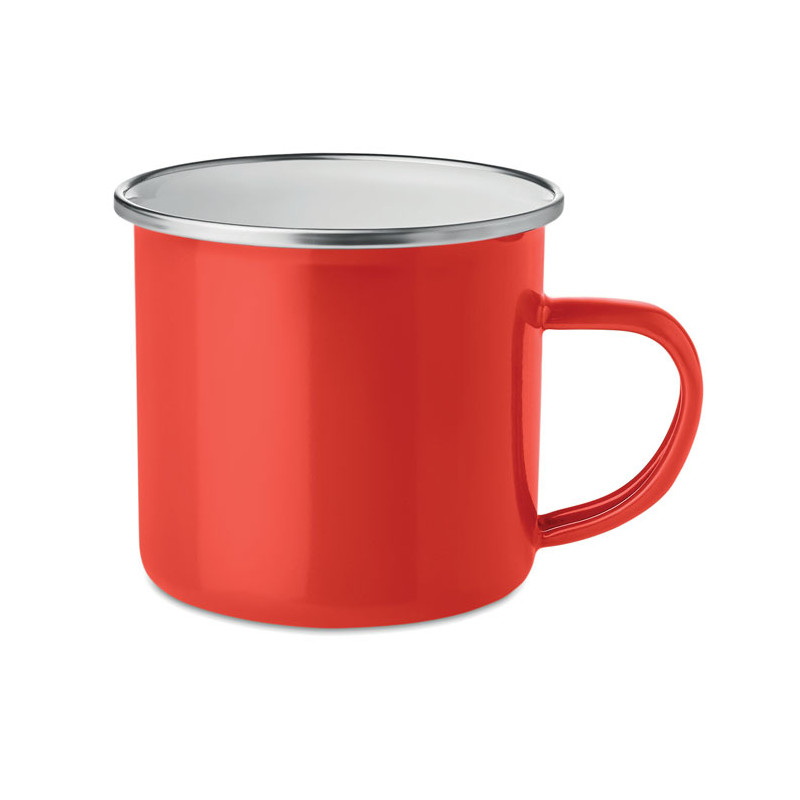 Tazza di metallo smaltato