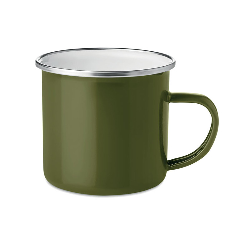 Tazza di metallo smaltato