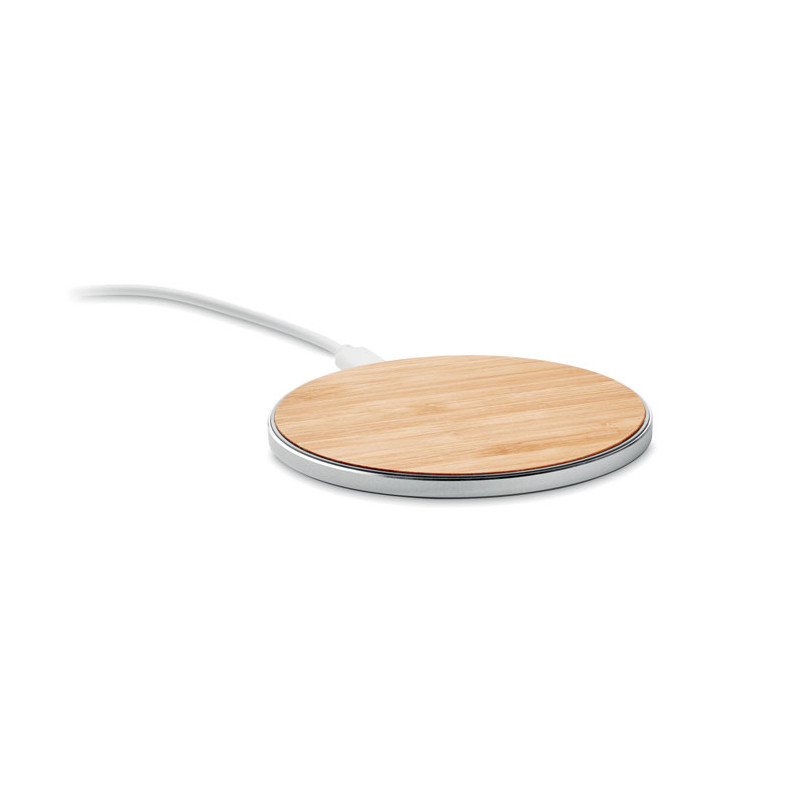 Caricatore wireless in bamboo