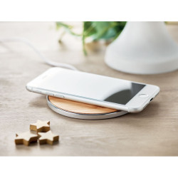 Caricatore wireless in bamboo
