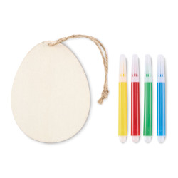 Set per dipingere le uova in legno