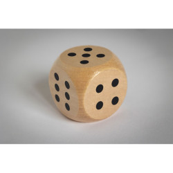 Dadi di legno Schima Ø 5 cm