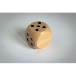 Dadi di legno Schima Ø 5 cm