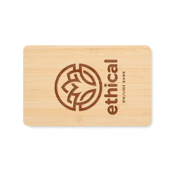 Scheda RFID in bamboo