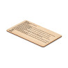 Scheda RFID in bamboo