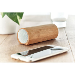 Speaker in bamboo