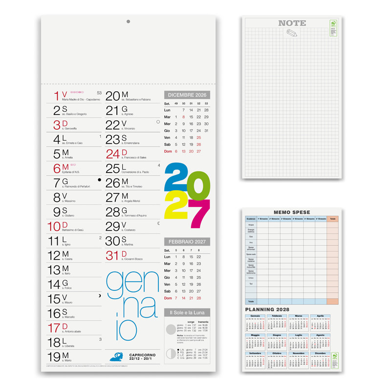 CALENDARIO OLANDESE COLOR STYLE
