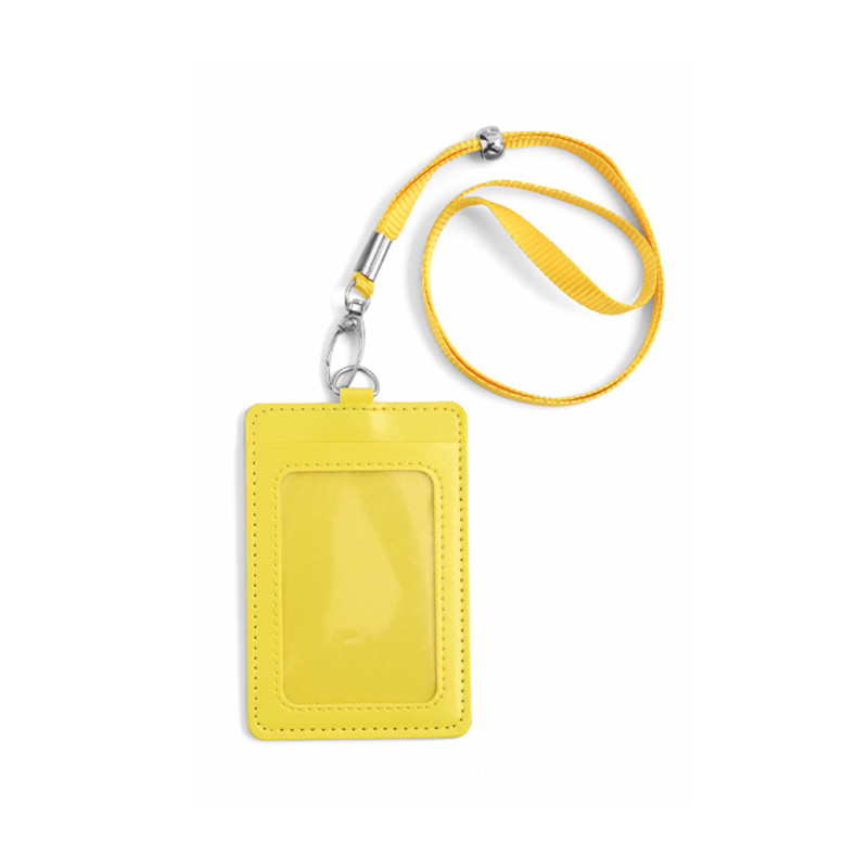 PORTA BADGE IN SIMILPELLE