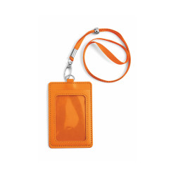 PORTA BADGE IN SIMILPELLE