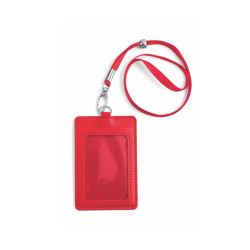 PORTA BADGE IN SIMILPELLE