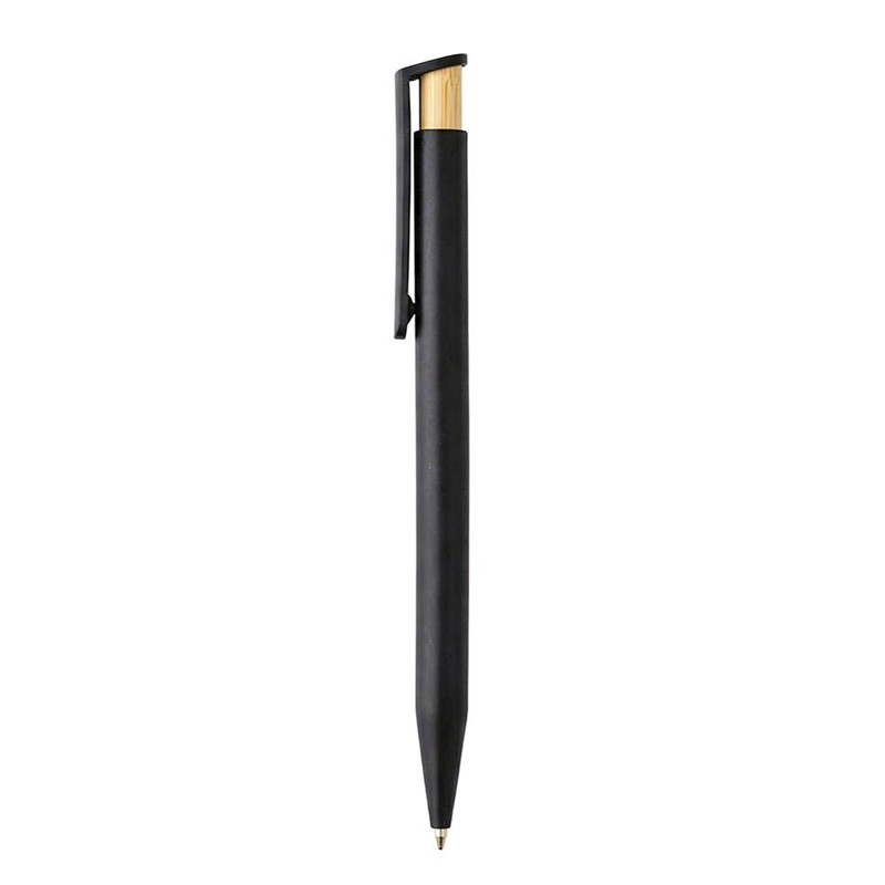 PENNA A SCATTO IN PLASTICA E INSERTO IN BAMBOO